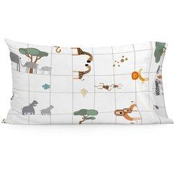 Funda de almohada happyfriday mini savanna multicolor 50 x 75 cm