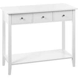 Beliani Consola blanca 90 x 40 cm