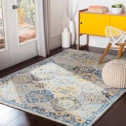 Surya alfombra vintage oriental multicolor/azul 160x220