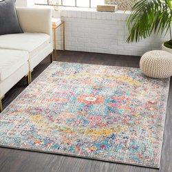 Surya alfombra vintage oriental multicolor/gris 160x220