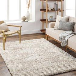 Surya alfombra shaggy bohemia blanco/beige 160x220