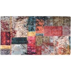 Alfombra lavable patchwork antideslizante multicolor 190x300 cm