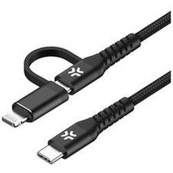 Cable usb-c celly usbc2in1bk 2 m negro