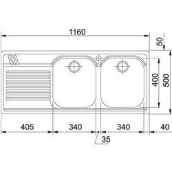 Franke armonia amx 621 lavabo sobre-encimera rectangular acero inoxidable