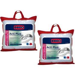 Juego de 2 almohadas dodo acti plus ii antialergias - 65 x 65 cm