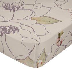 White peonies bajera cama 150/160 (160x200 cm)