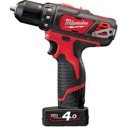 Milwaukee - taladro atornillador de 12 v li-ion 4.0 ah 38 nm 2 velocidades - m12 bdd-402c