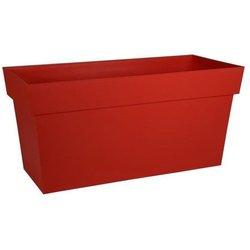 Jardinière muret toscane 79 x 36 x 39 cm - rouge rubis - eda