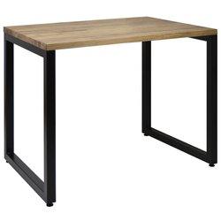 Escritorio BOX FURNITURE Vintage Negro (60x100x75 cm - Madera, Metal)