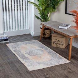 Surya alfombra vintage oriental beige/blanco 80x150