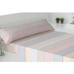 Juego sábanas coralina tres piezas paduana stripes cama 90 beige