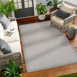 Surya alfombra exterior/interior gris/marfil 200x275