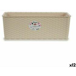 Jardinera stefanplast beige plástico 17,5 x 16 x 48,5 cm (12 unidades)