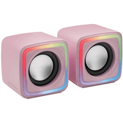 Altavoces Mars Gaming MSCube 8W 2.0 Rosa