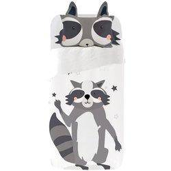 Juego de funda nórdica infantil mapache - cama 70x160 (120x180)