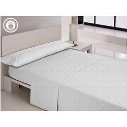 Sábana encimera happy home lisos cotton blanco cama de 180