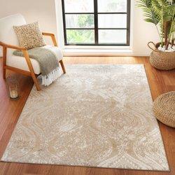 Surya alfombra vintage oriental blanco/gris 120x170