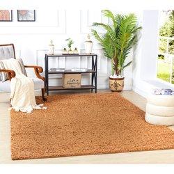 Surya alfombra shaggy moderna terracota 200x290