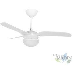 Ventilador Techo SUINGA 3 Palas 3 Velocidades Blanco