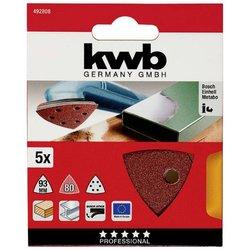 Juego de 5 Hojas de Lija KWB 492808