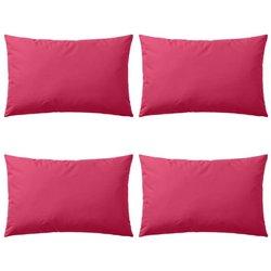 Almohadas de exterior 4 piezas 60x40 cm Rosa