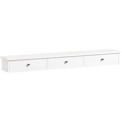 SoBuy Estantes de pared con tres cajones mdf blanco