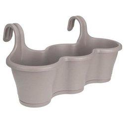 Elho balconniere corsica trio l 27.1 x w 53.5 x h 25.9 cm - taupe