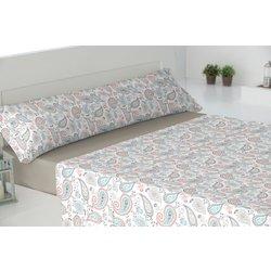 Juego sábanas coralina tres piezas paduana paisley cama 90 beige