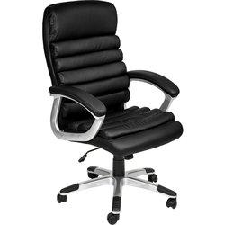 Tectake silla de oficina paul - negro