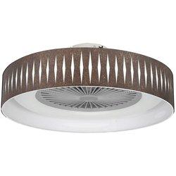 Plafón De Techo Ventilador Fabrilamp Piron Blanco/óxido