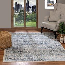 Surya alfombra vintage oriental azul/blanco 120x170