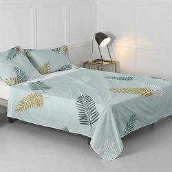 Foliage mint sabana cama 105 (180x270 cm)