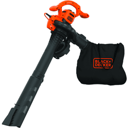 Black + decker beblv 2600w soplador eléctrico de hojas soplador con bolsa