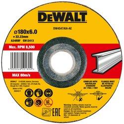 DEWALT DW4547AIA-AE - Disco de desbaste cóncavo para metal 180 x 6 x 22.23 mm