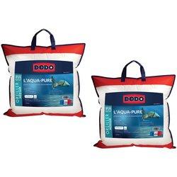 Juego de 2 almohadas dodo aqua-pure - 60 x 60 cm - funda 100% algodón orgánico