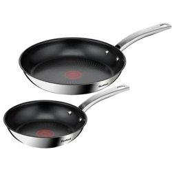 Juego de sartenes tefal b817s255 acero acero inoxidable 2 piezas 2 unidades ø 20 cm ø 26 cm