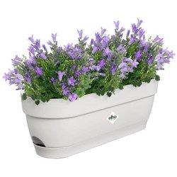 Jardinera elho 50 cm blanco rectangular plástico