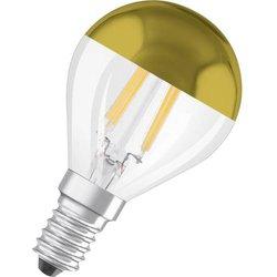 Bombilla Led Esférico Espejo Dorado - 4w E14 - Blanco Cálido Osram