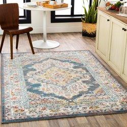 Surya alfombra vintage oriental multicolor/gris 160x213