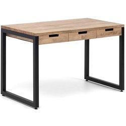 Escritorio BOX FURNITURE Envejecido Negro (60x120x73 cm - Madera, Metal)