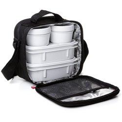 Tatay urban food casual - bolsa térmica porta alimentos 3l con recipientes. negro