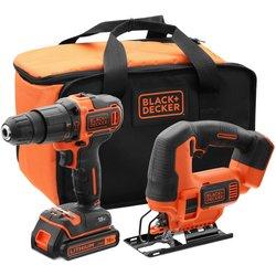 Black & Decker Black&decker - Kit de sierra para metales y taladro Black and Decker 18V