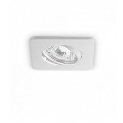 Ideal lux lounge - 1 foco de luz empotrable inclinable blanco, gu10