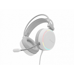 Auriculares gaming genesis neon 613 2.0 rgb blancos