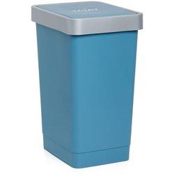 Tatay smart - cubo de basura de 25l con tapa basculante ideal cocina. azul ocean