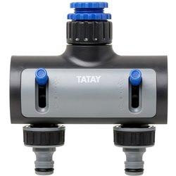 Tatay premium - conector de 2 vías para grifo de 1 3/4 y 1/2 hembra. racor anti uv