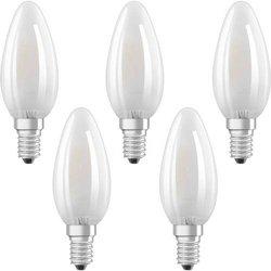 Osram lámpara led - e14 - blanco cálido - 2700 k - 4 w - reemplaza las lámparas incandescentes 40w - opaco - led base classic b - paquete de 5