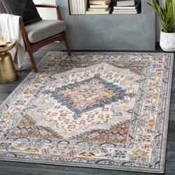 Surya alfombra vintage oriental multicolor/topo 160x213