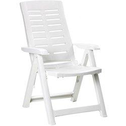 Sillon plegable multiposiciones color blanco 60x61x109cm ipae progarden