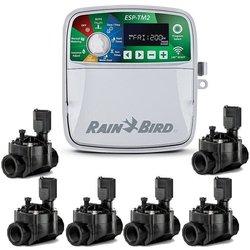 Programador de Riego automático Eléctrico ESP-TM2 6 zonas Interior Rain Bird 6 Electroválvulas 100HV 24V 1